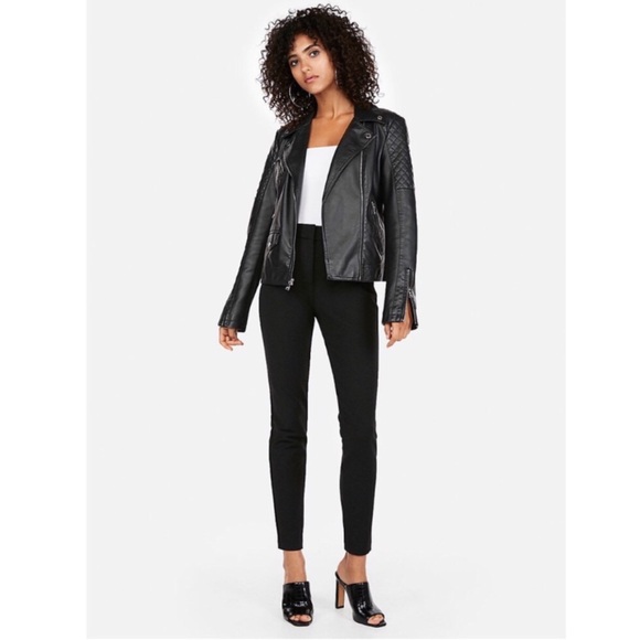 Vegan Leather Moto Jacket - Picture 4 of 8